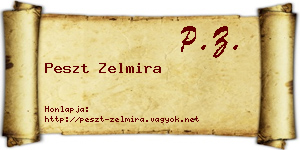 Peszt Zelmira névjegykártya